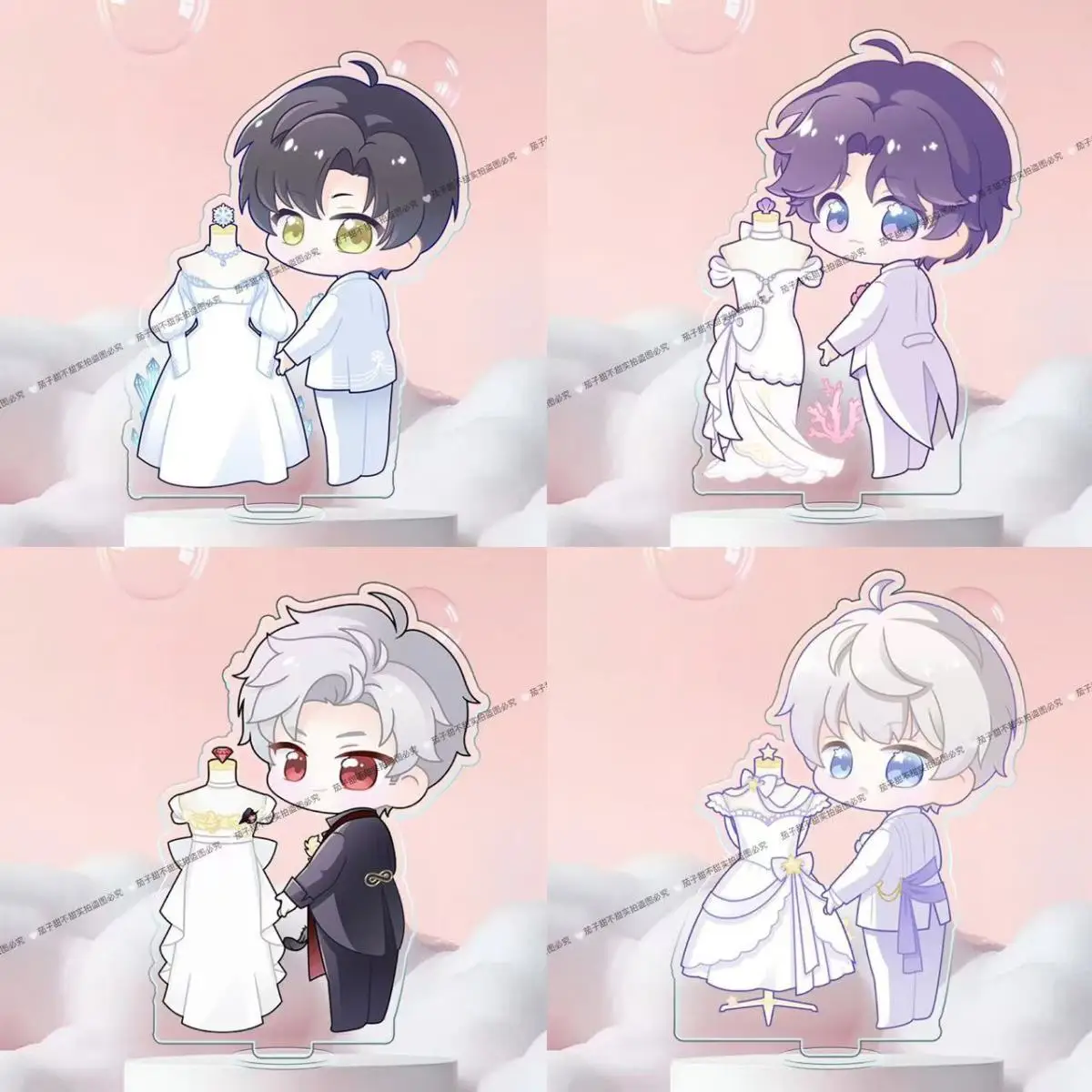 

Акриловая табличка-орнамент «Любовь и глубокий космос» с персонажами: Силус, Сянь Цзе, Шэнь Син, Ли Шен, Ци Ю