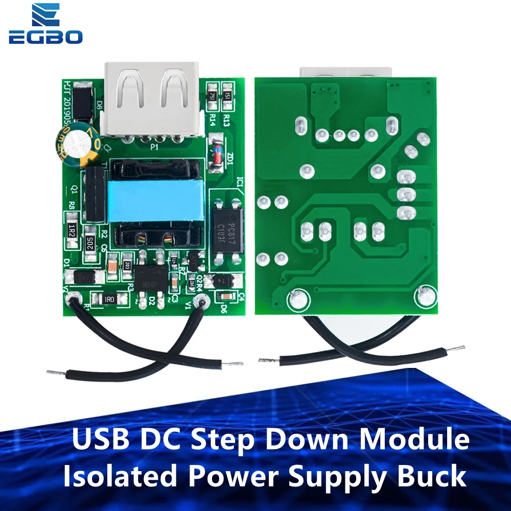 USB DC Step Down Module Isolated Power Supply Buck Converter Stabilizer 12V 24V 36V 48V 72V to 5V 1A