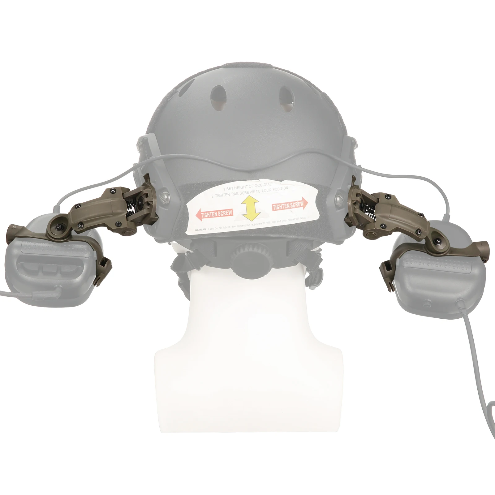 Tactical Headphone Track Mount Helmet Multi-angle Track Mount Helmet Guide Adapter Noise-cancelling Headphone For OPS Core ARC