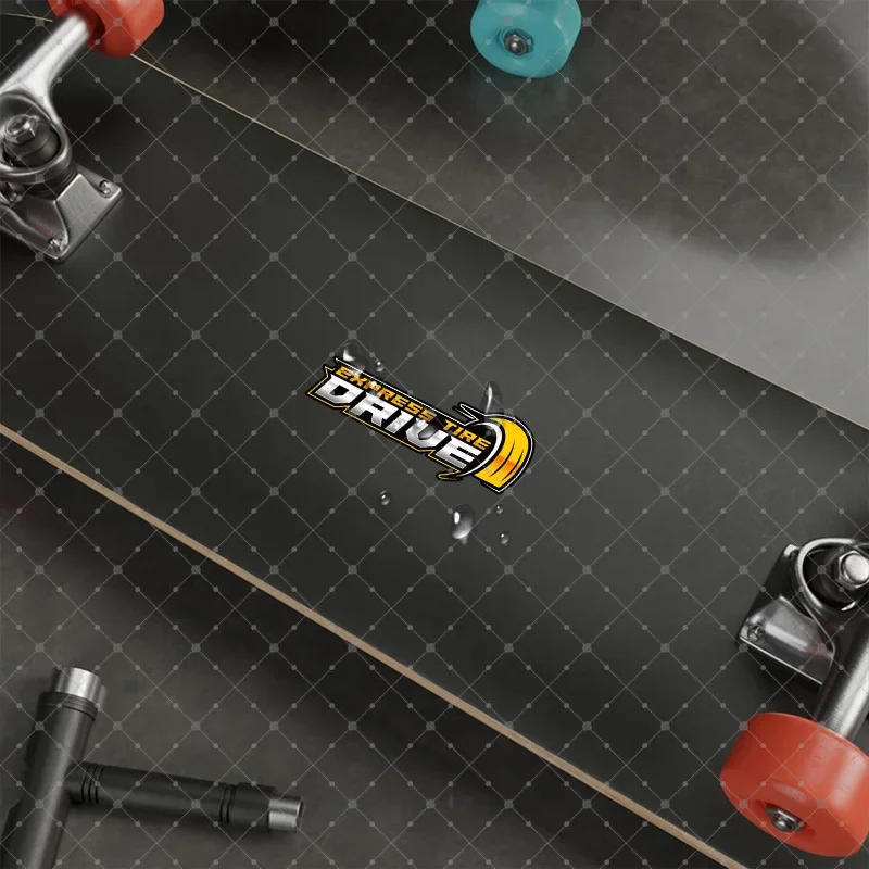 Autocollant de voiture en vinyle pour conduite de pneu Express, 1 pièce, autocollant de décoration pour ordinateur portable, ordinateur portable, passionné de voiture