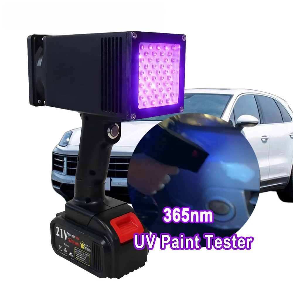 Portable Rechargeable Handheld UV Curing Lamp for Automotive Flaw Detection and Quick Drying of Putty Glue and Ink