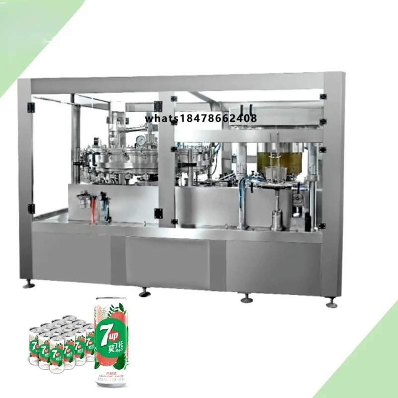 Automatic Complete Plant a to Z Non Gas Beverage Juice Canning Line Aluminium Beer Can Filling Sealing Machine