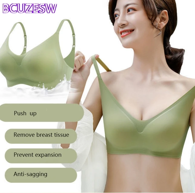 

Красивый бесшовный бюстгальтер для женщин, бюстгальтеры пуш-ап, удобный беспроводной бюстгальтер без косточек, тонкий дышащий бюстгальтер, женское сексуальное женское белье S-XL