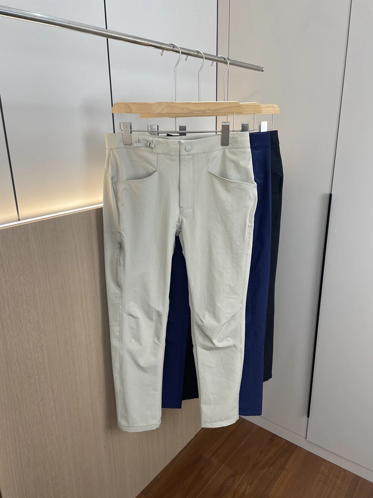 

Мужские уличные повседневные брюки Qui Dry, водонепроницаемые прямые длинные брюки, осенний сезон, модные молодежные активные брюки