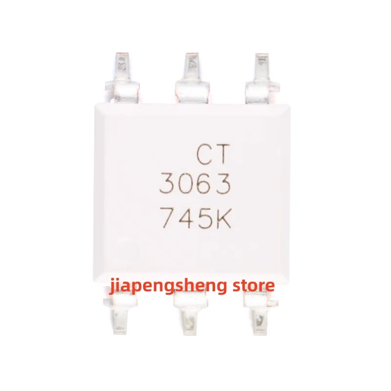 Original Genuine Optocoupler, CT3063(S)(T1) SMD-6, Compatible with MOC3063 coupler Chip, 10Pcs