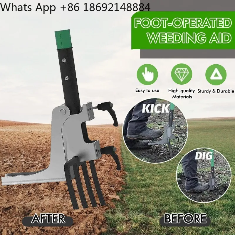 Foot mowing aid portable outdoor garden gardening weeding tool