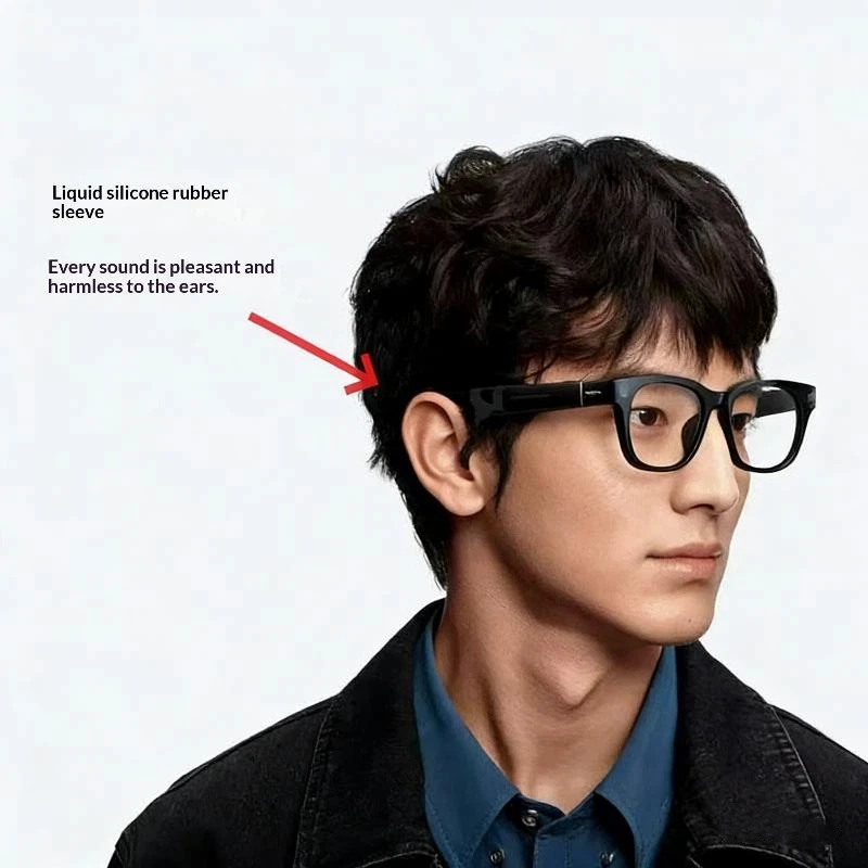 【C】1/2/3 Pairs Sound Tube Intelligent Glasses Tube Silicone Anti Slip Audios Guide Tube Leak Proof AI Smart Glasses Tube
