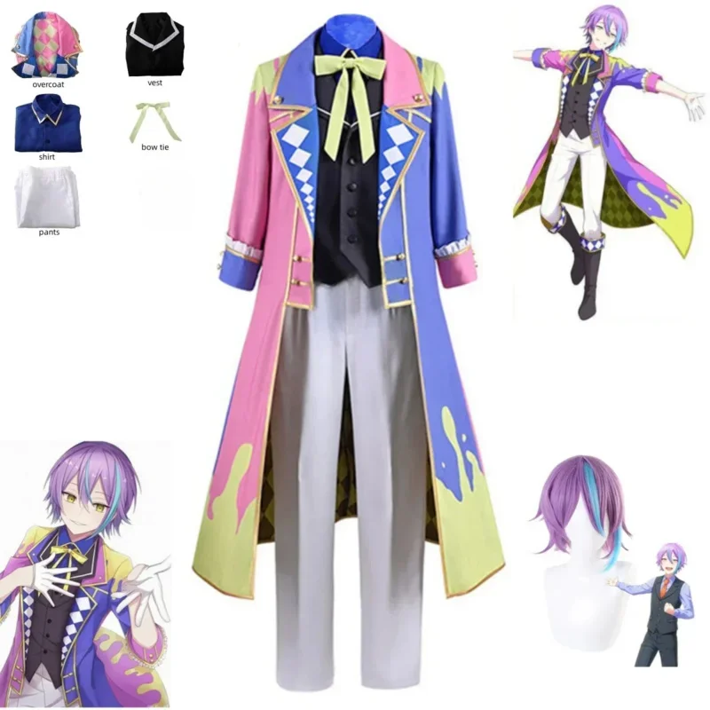 Projeto de palco colorido sekai cosplay kamishiro rui cosplay pena país das maravilhas × showtime palco capa de halloween peruca de kamishiro