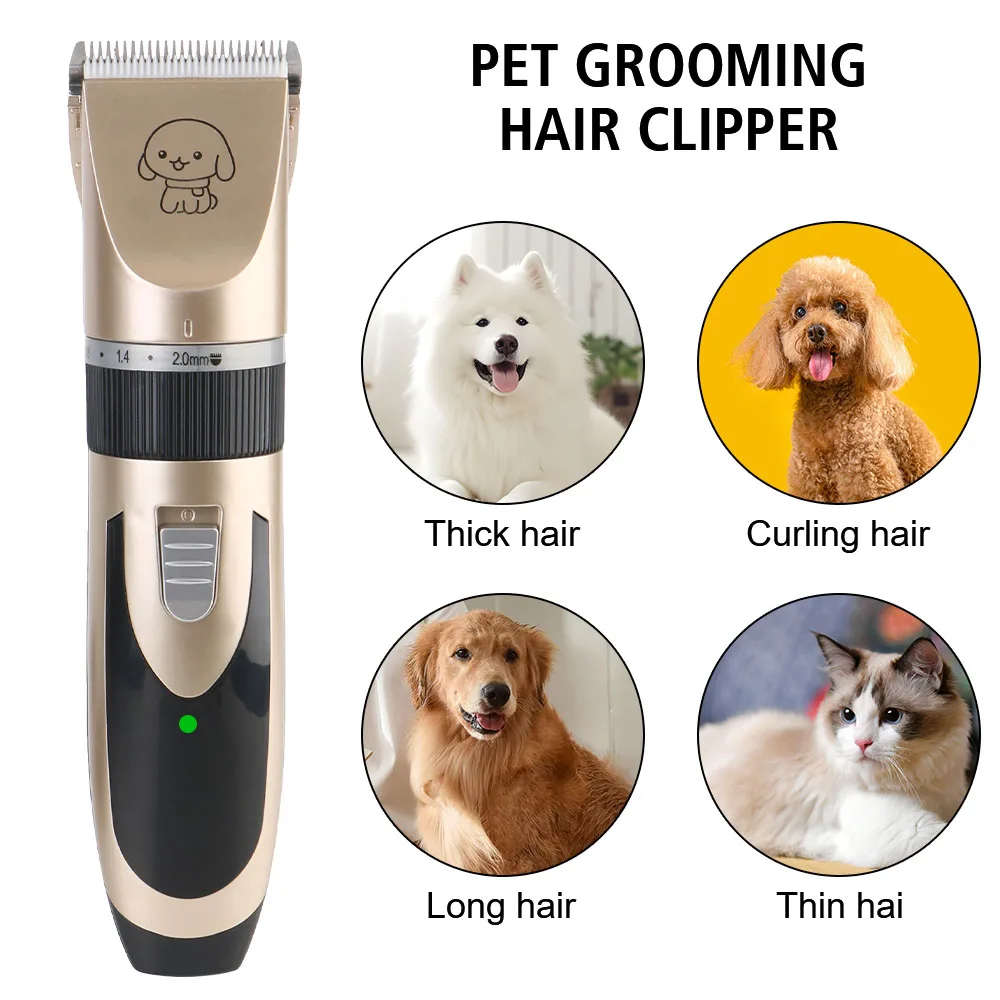 Pet Supplies For Rabbit Dog Cat Puppy Grooming Clipper Cutter Haircut Trimmer Shaver Set Electric Scissors Pet Hair Clipper