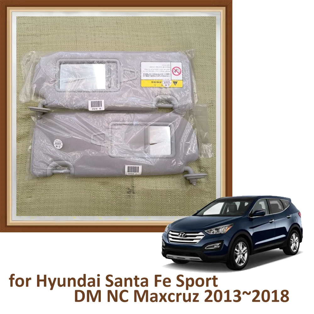 

Для Hyundai Santa Fe Sport DM NC Maxcruz 2013 ~ 2018 2014 Автомобильный солнцезащитный козырек с макияжным зеркалом модификация солнцезащитный аксессуар