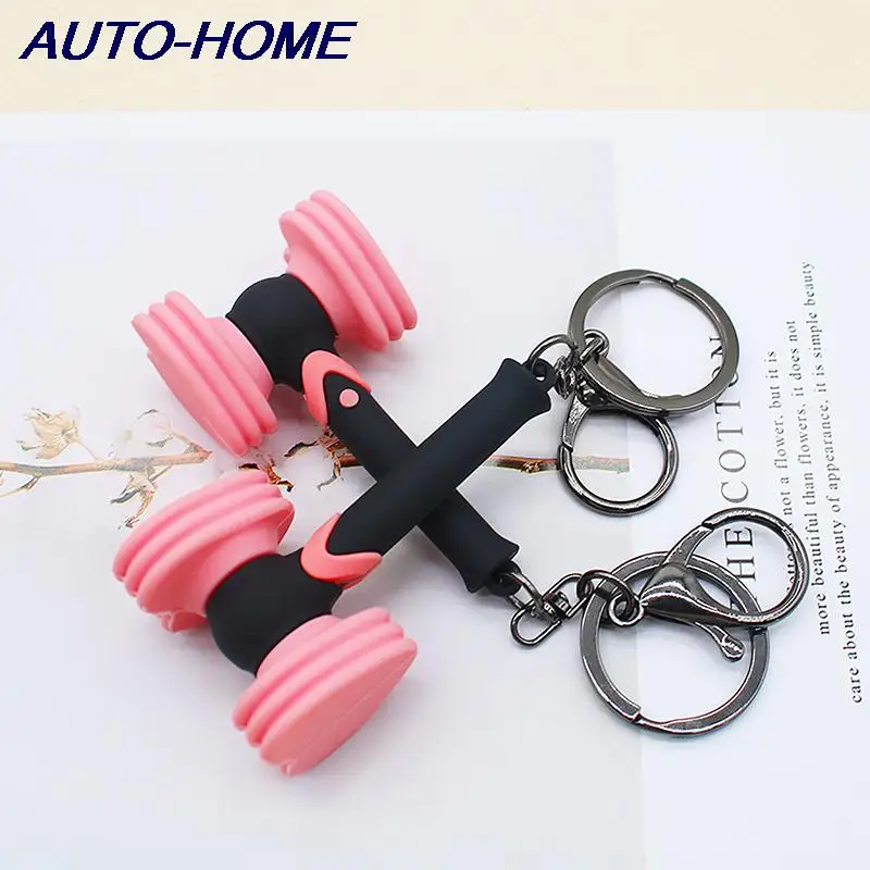 Korean Stars Love Hammer Keychain Cut Rescue Stick Key Ring For Men Women Car Bag Pendant Toy Jewelry Fans Gift