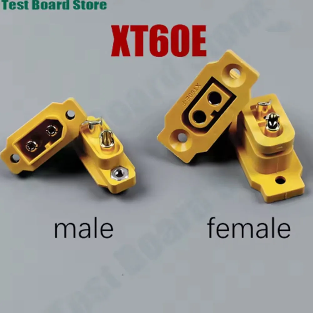 

1Piece XT60E male and female plug battery connection adapter brass nickel plated power connector, suitable for RC