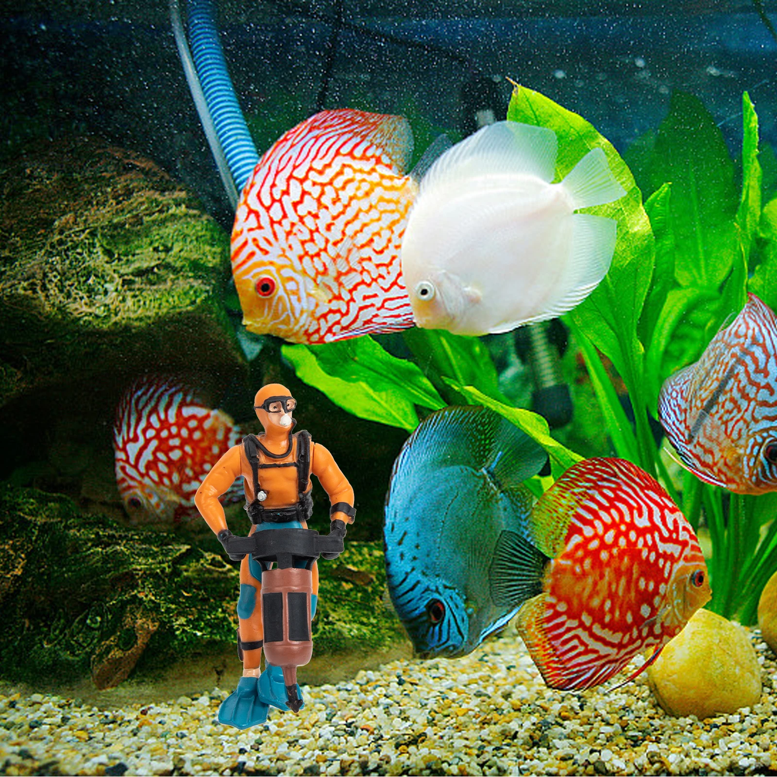 

Aquarium Micro Landscape Adornment Resin Diver Fish Tank Decoration Fashionable Durable Fish Tank Decor Diver Resin Craft