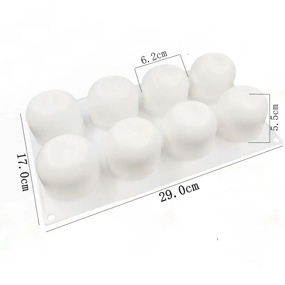 8/15 Cavity Apple Silicone Mold Food Grade Silicone Flexible Pudding Mold Handmade BPA Free DIY Cake Decorating Tools Chocolate