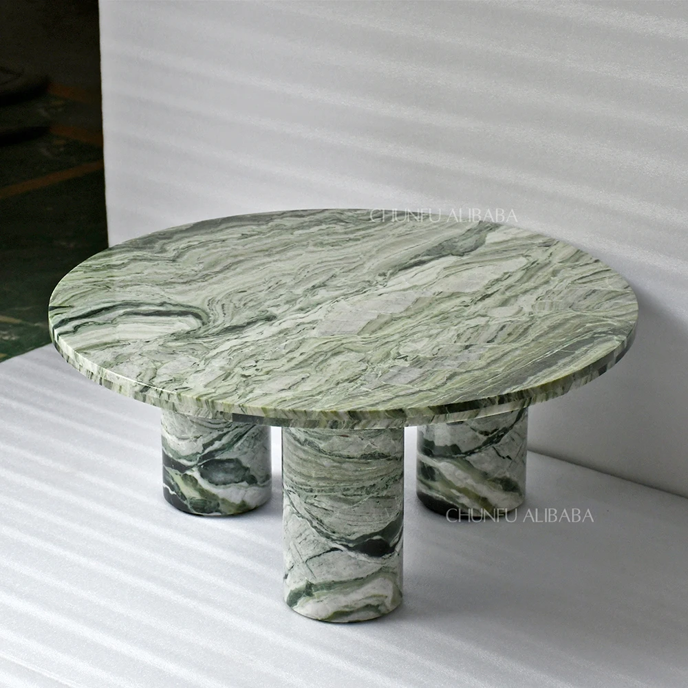 Modern Natural Marble Nesting Coffee Side Table OEM ODM Farmhouse Living Room Furniture Convertible Home Office  Table Set