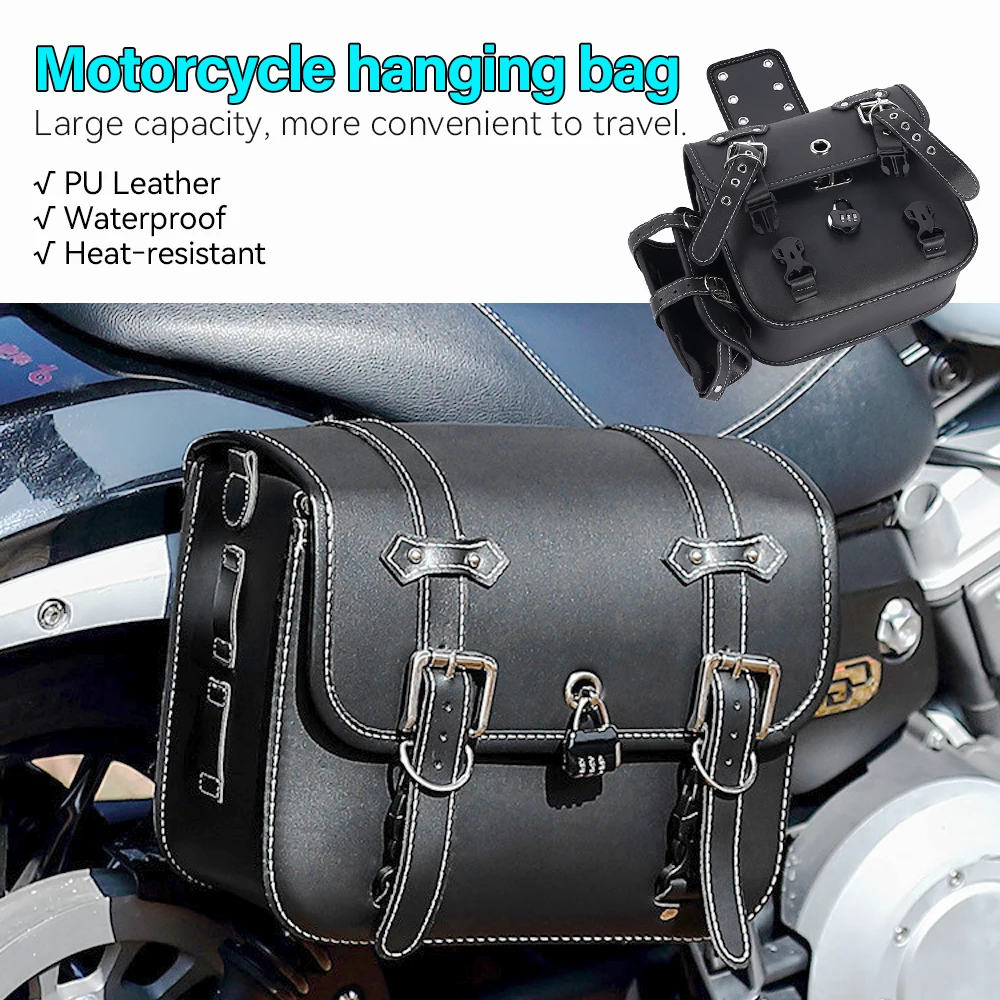 

Motorbike SaddleBag Large Capacity Storage Tool Bags for Harley Sportster Honda/Yamaha/Suzuki Motorcycle Side Bags