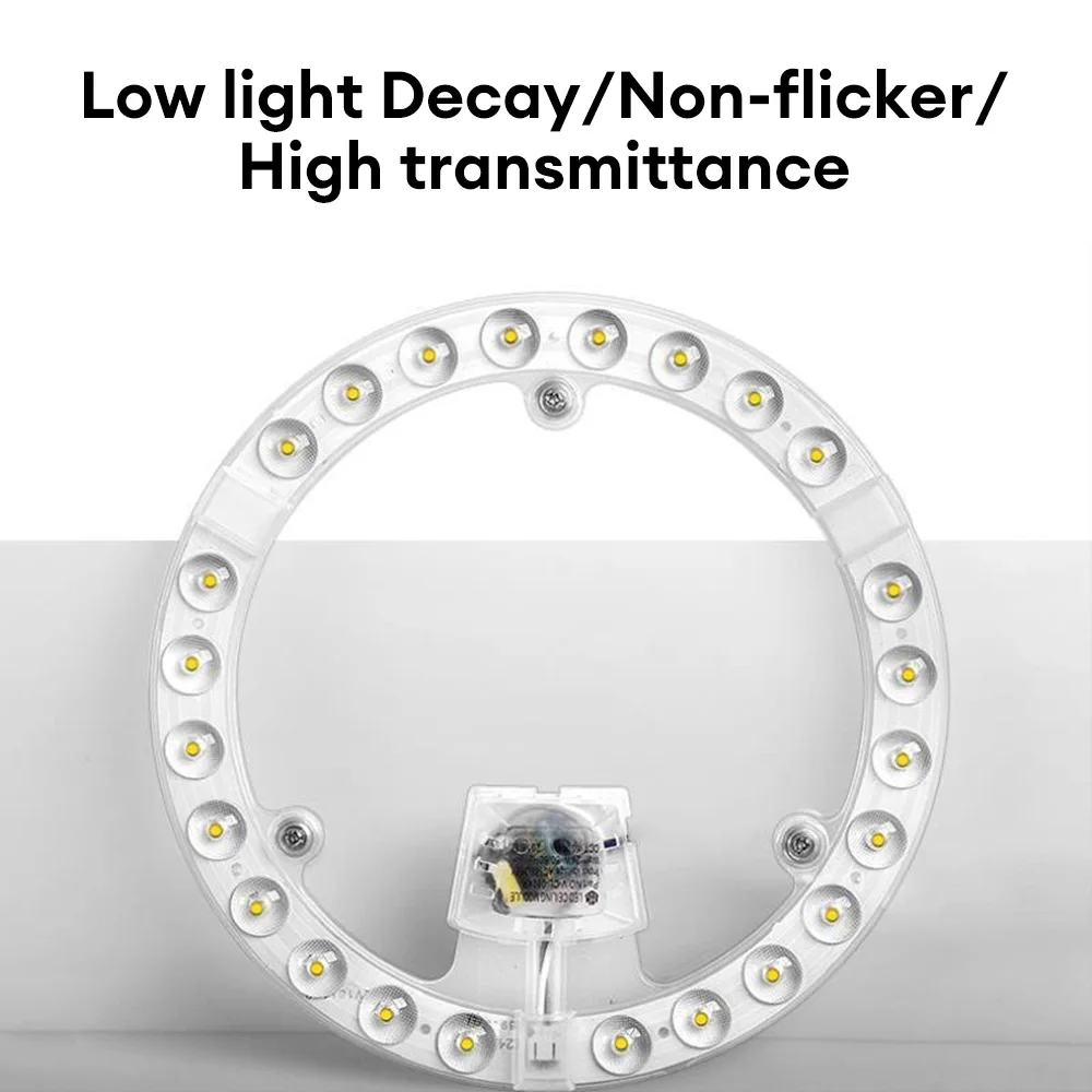 LED Retrofit Light Bead Kit for Ceiling Flush Light Ceiling Fan Light Replacement Panel PCB 36W Circle Replacement Board Bulb