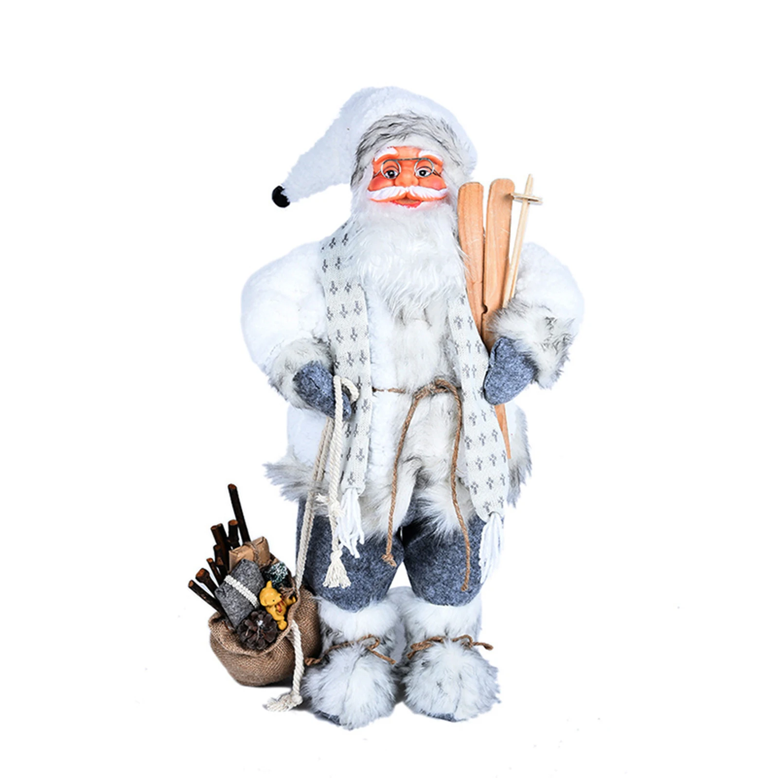 

30/45/60cm Stylish Cute Santa Claus Ornaments Children Toys Christmas Party Home Decoration