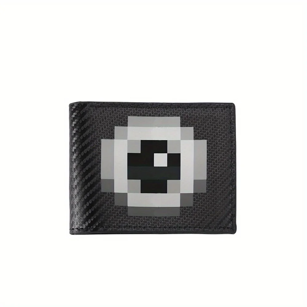 Abstract geometric design shapes. Square,pattern,black. Men's Wallets Simple Business Modern Stylish Printing Design Gifts For F