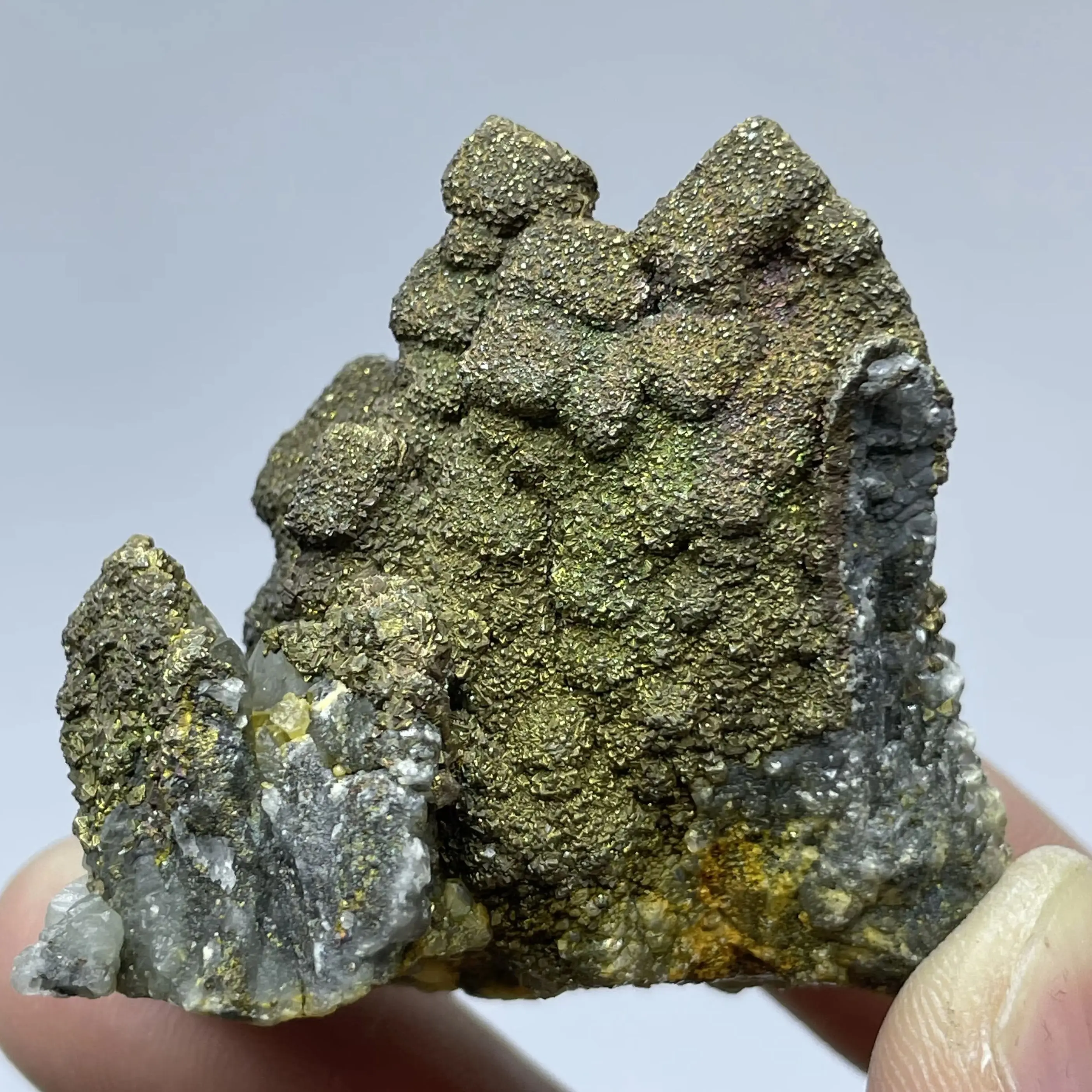 Natural Raw Pyrite Quartz Crystal Mineral Raw Teaching Specimen Collection Healing Stone Home Decor