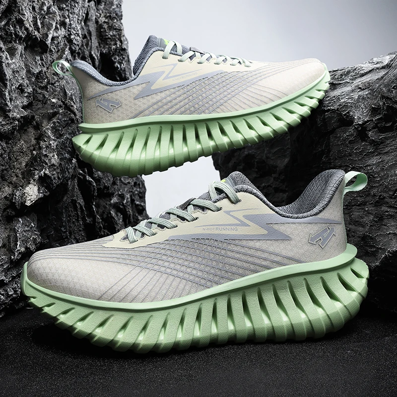 

Men's Footwear Collection: Breathable Sneakers, Luxury Trainers, Casual Loafers, and Running Shoes.