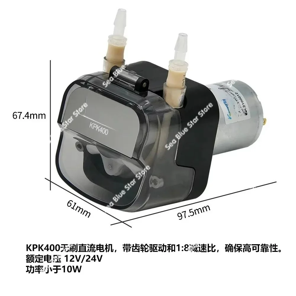 Self-priming Pump 400ml/min KPK400 High Flow Peristaltic Pump, Tubular Laboratory Dosing Pump
