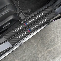 For ALPINA B3 B4 XB7 D3 D4 XD4 B7 Carbon Fiber Car Door Edge Sill Stickers Waterproof Decal Anti Scratch Accessories