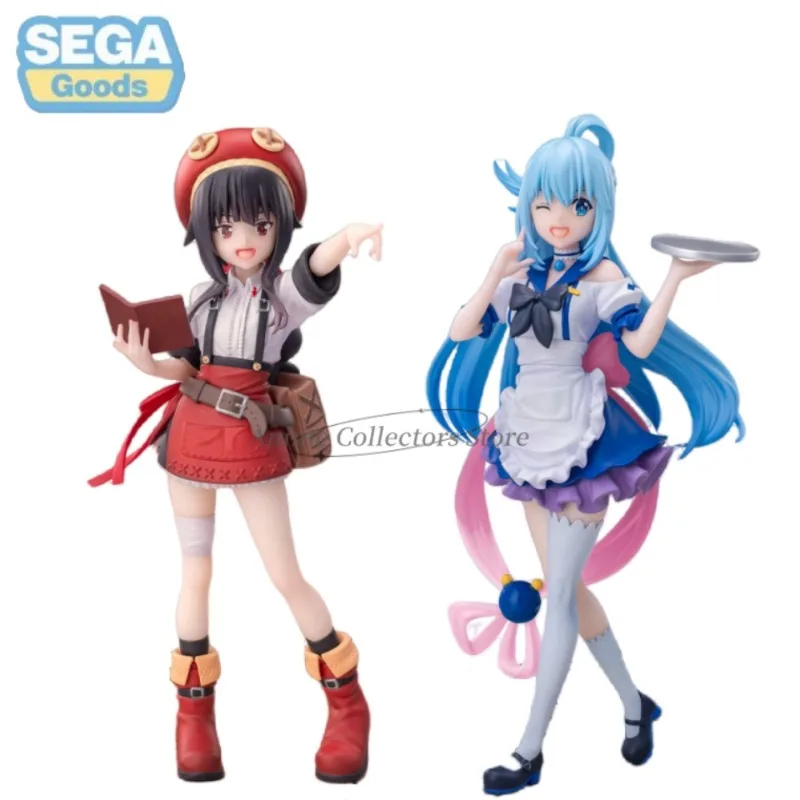 In Stock SEGA Luminasta God's Blessing on This Wonderful World Season 3 Megumin Aqua PVC Anime Action Figures Model Toy Gift