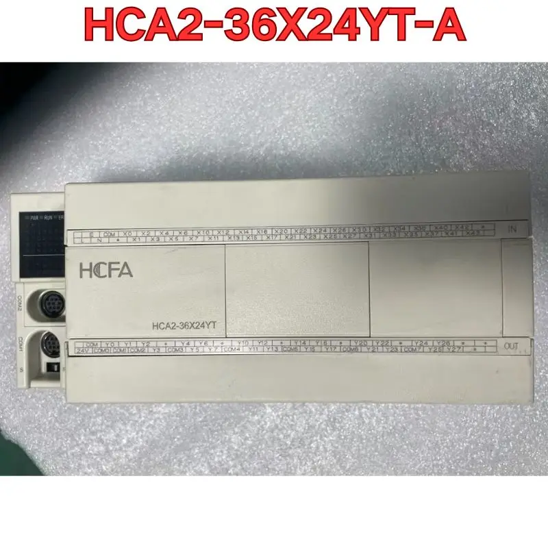 

Бывший в употреблении тест функции контроллера ПЛК HCA2-36X24YT-A обычно. Гарантия качества.