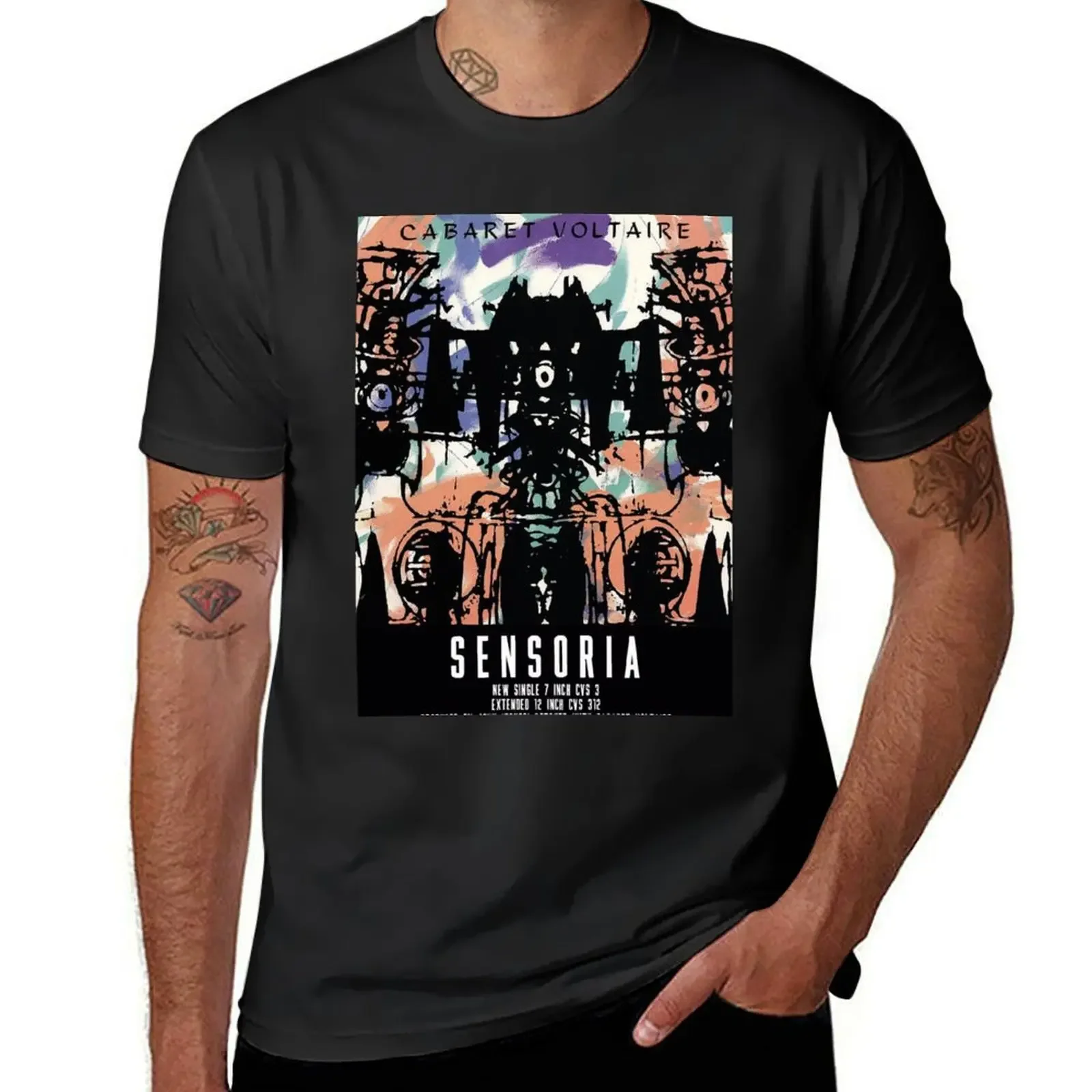 Sensoria - cabaret voltaire T-Shirt kawaii clothes shirts graphic tees anime black t-shirts for men