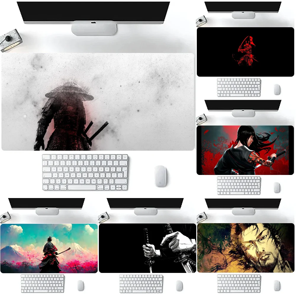 

Japan Samurai Mousepad Large Gaming Mouse Pad Compute mouse mat For PC Keyboard Mat