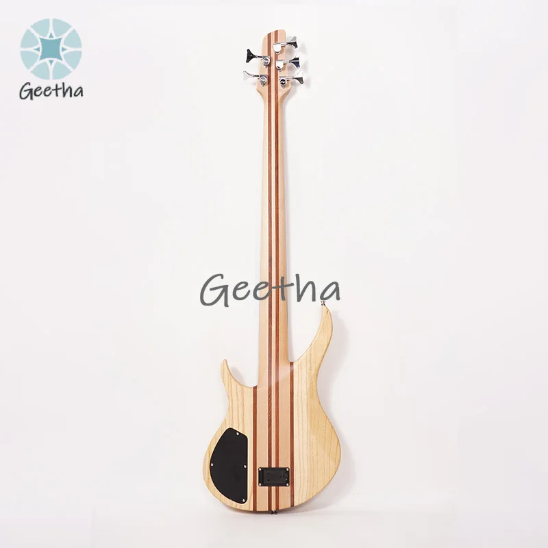 5 Strings Electric Bass Battery Customized Neck Thru Body Active Pickup 5string 24 Frets Vintage Classical Basses