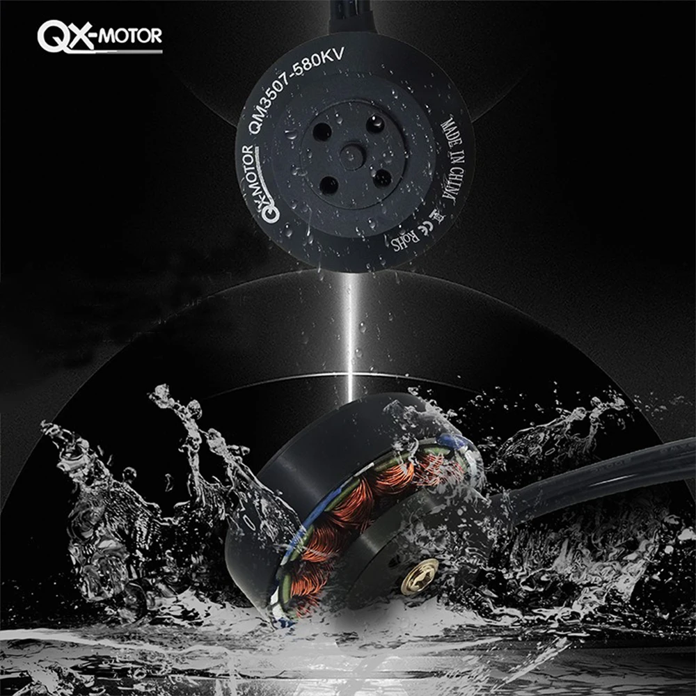 QX-MOTOR QM3507 محرك بدون فرشاة 580KV 380KV 680KV CW CCW لطائرة هليكوبتر RC متعددة الدوارة متعددة المحاور بدون طيار أجزاء ثابتة الجناح