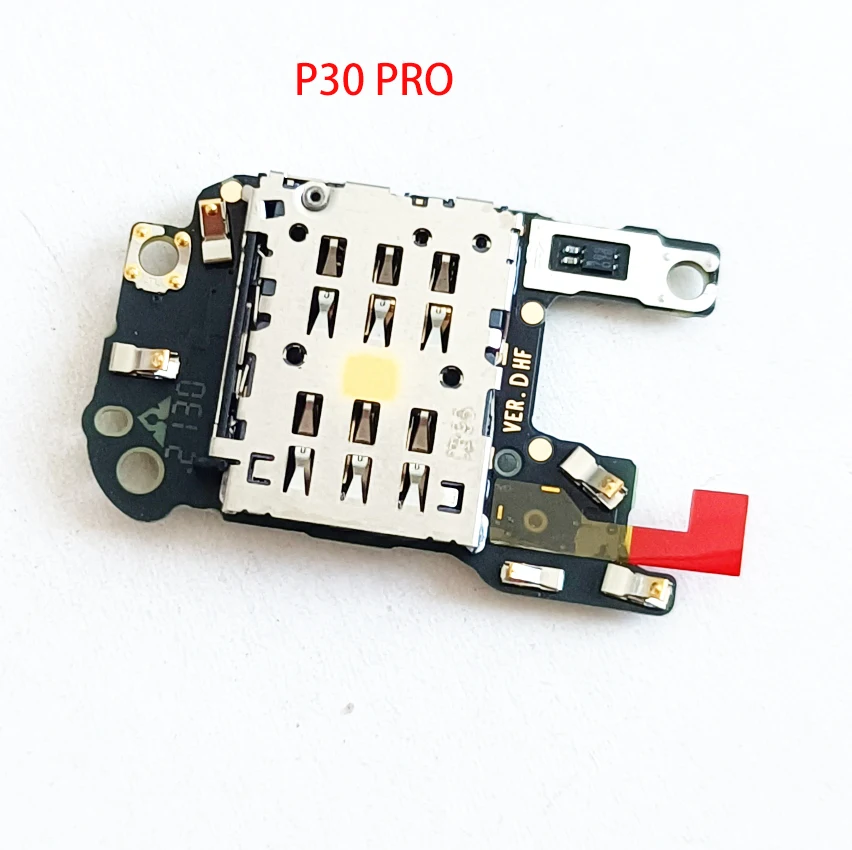 

10Pcs Original SIM Card Reader Holder Flex Cable Mic Microphone Board For Huawei P30 Pro