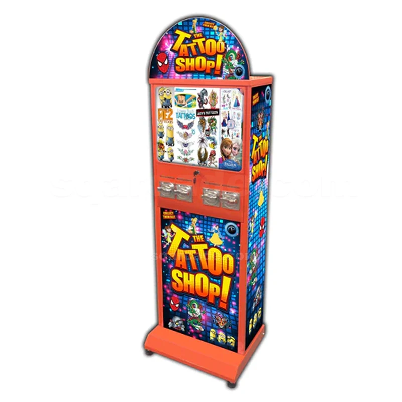 

Hight Quality Coin Operated Tattoo Sticker Capsule Gashapon Game Machine Toy Vending Machine For Tattoo Parlor