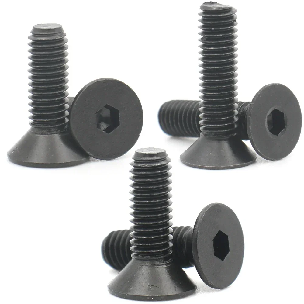 10-50PCS M2-M8 Black 304 Stainless Steel Hex Socket Countersunk Head Screws