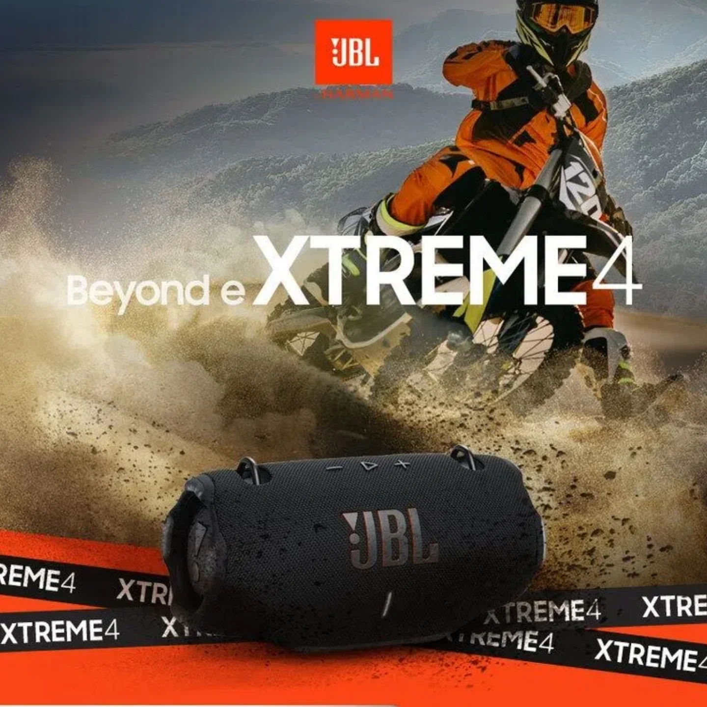 JBL Xtreme 4 Outdoor Camping Audio |   100W high power output + AI noise cancellation function |   IP67 rated waterproof and dustproof |   Auracast supports multi-device connection |   Can be charged urgently with a portable charger. |   Essential item for beach/yard parties