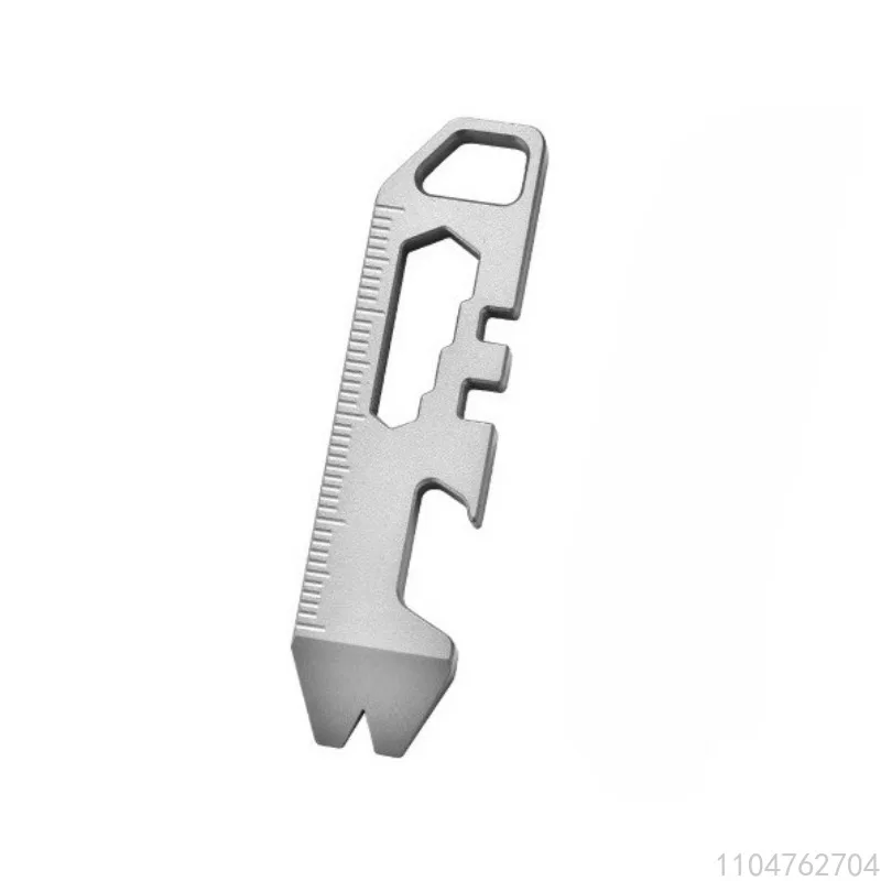 

Mini Multifunctional EDC Alloy Pry Bar - Hex Wrench Bottle Opener Ruler for Outdoor Camping Hiking Daily Use