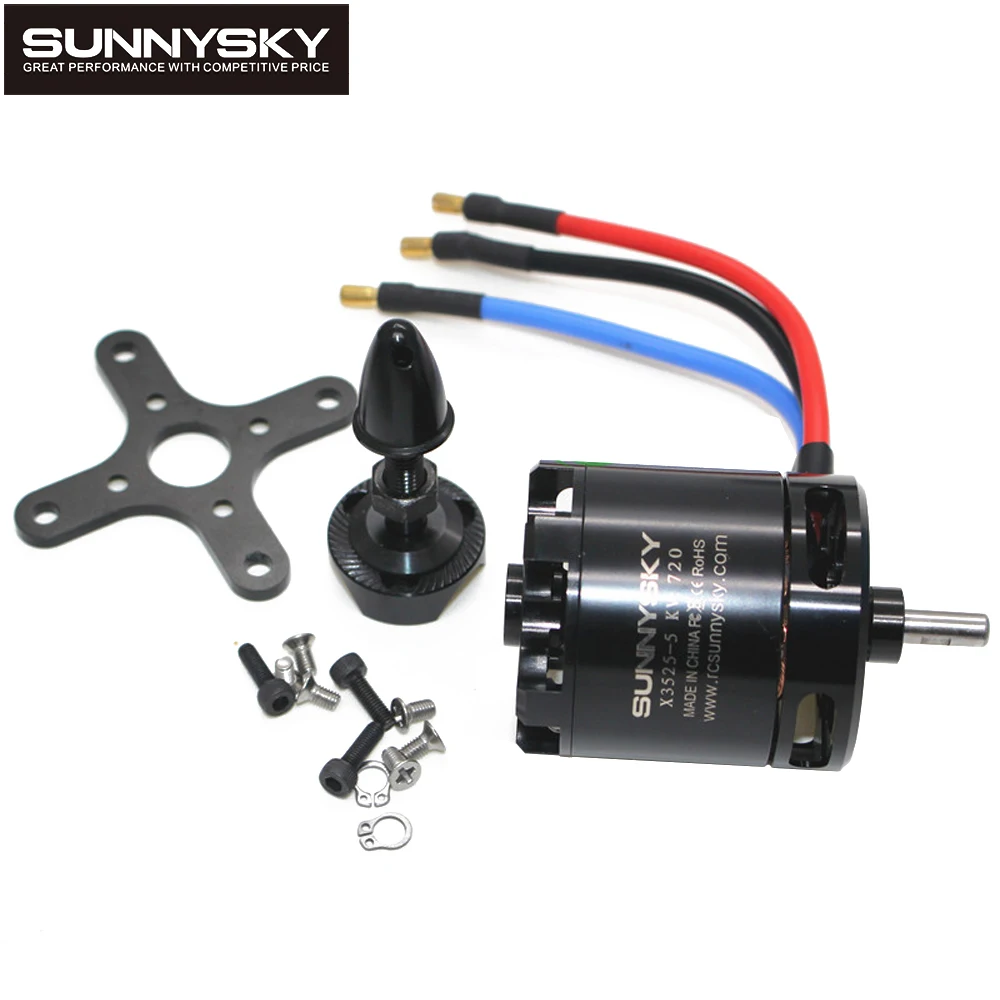 SunnySky X3525 520KV/720KV/880KV X-series Brushless Motor 5.0mm Shaft For FPV Multicopter Quadcopter