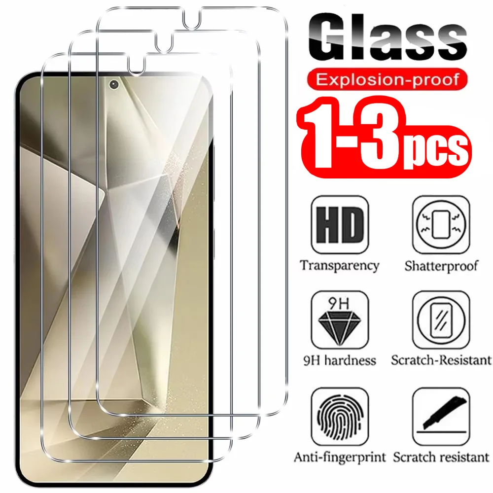 1-3Pcs Tempered Glass For Samsung A36 A56 A57 A37 A35 A55 A52 A54 A17 A16 A34 A53 A33 A13 A15 A07 S26 Ultra S23 S24 S21 S25 FE