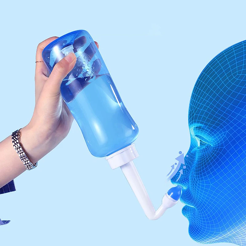 300ml Nasal Irrigation Kit with Neti Pot – For Adults and Children, Supports Nasal Hygiene and Helps Prevent Allergic Rhinitis