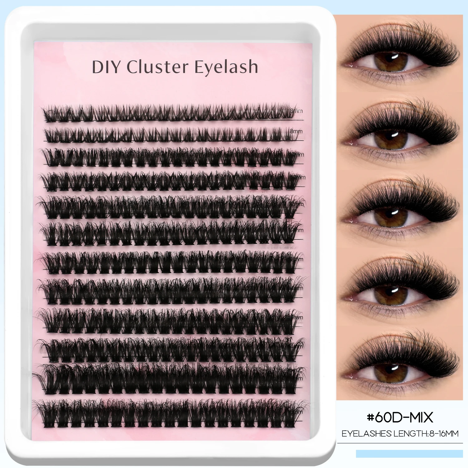 DIY Faux Mink Lashes, Voluminous Cat Eyelashes