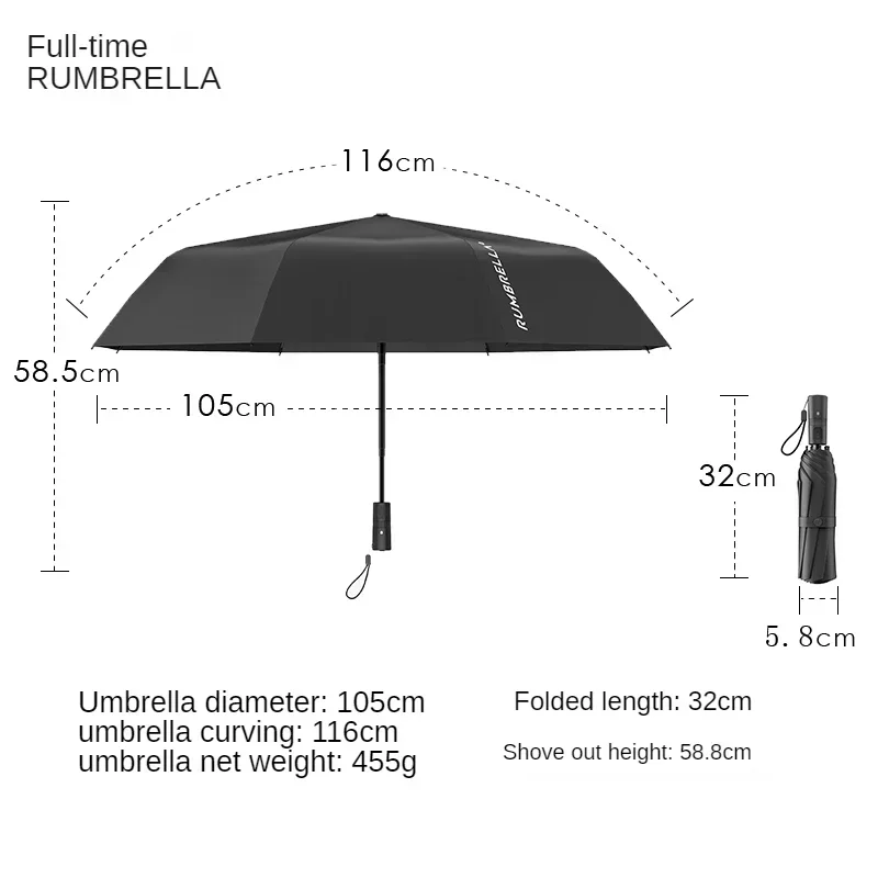 Smart High-Tech Electric Folding Umbrella High-End Business Gift Sun Umbrella