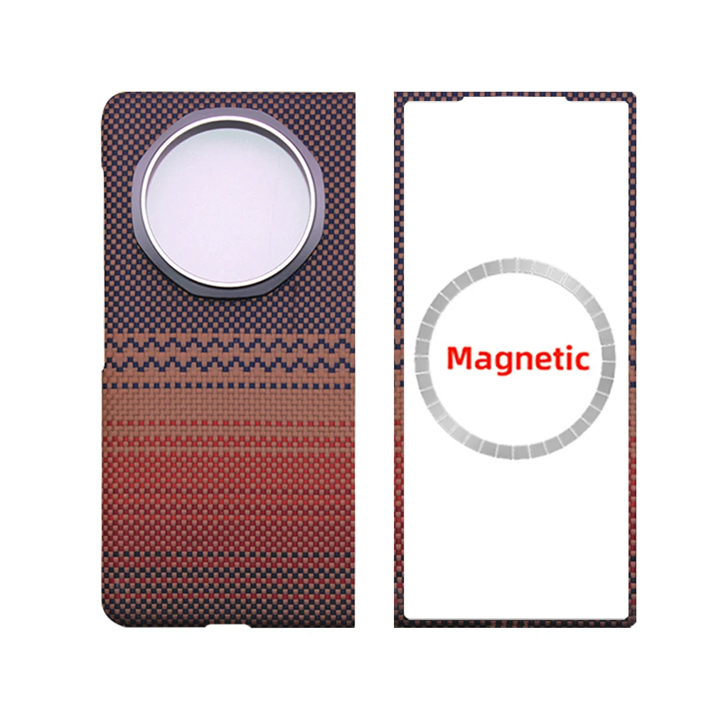 For Honor Magic V6 Aramid Carbon Fiber Case Kevlar Cover Ultra-thin Lightweight Armor Protective Cover Durable Sturdy image 3