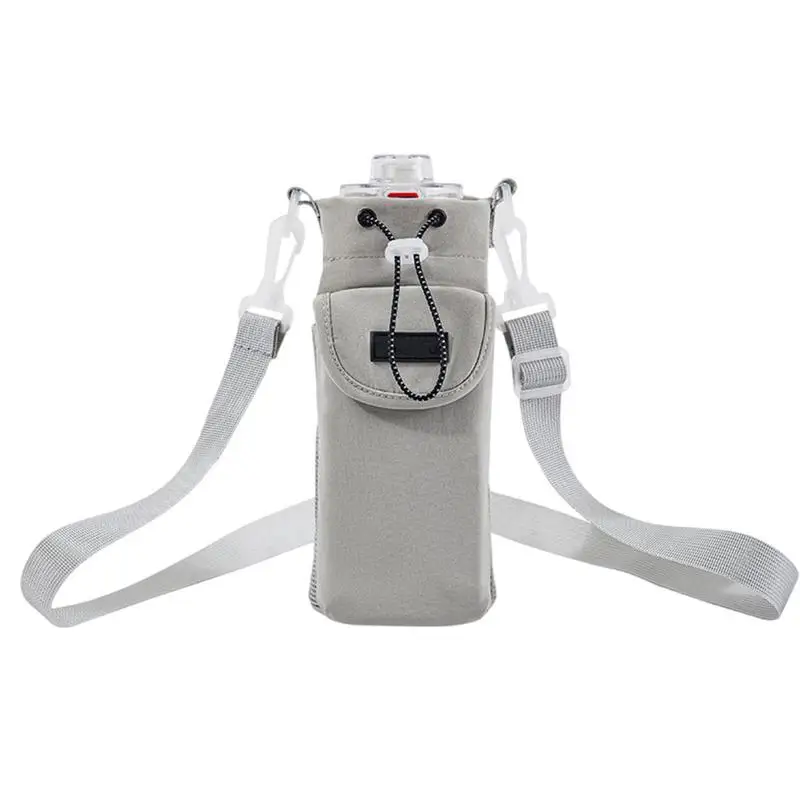 Portable Water Bottle Carrier Bottle Bag With Shoulder Strap Women Men Outdoor Water Bottle Pouch For Picnic Mountaineering