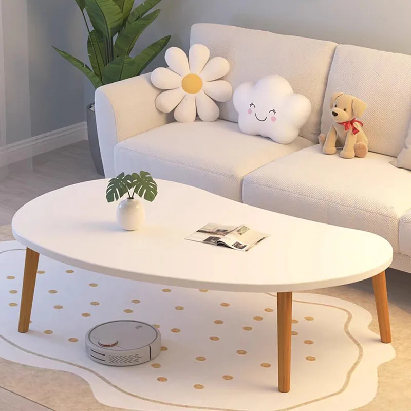 

Minimalist Unique Dining Table Cheap Luxury Beautiful Magazine Vase Irregular White Coffee Table Bedroom Muebles Home Furniture