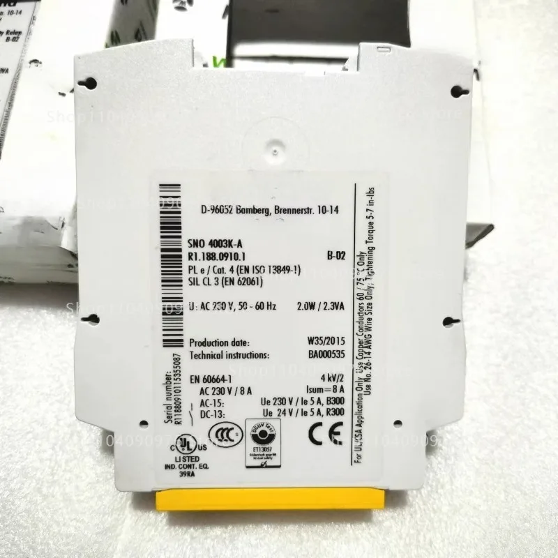 Safety relay 4003K SNO4003K-A SNA4043K-A SNV4063KL-A