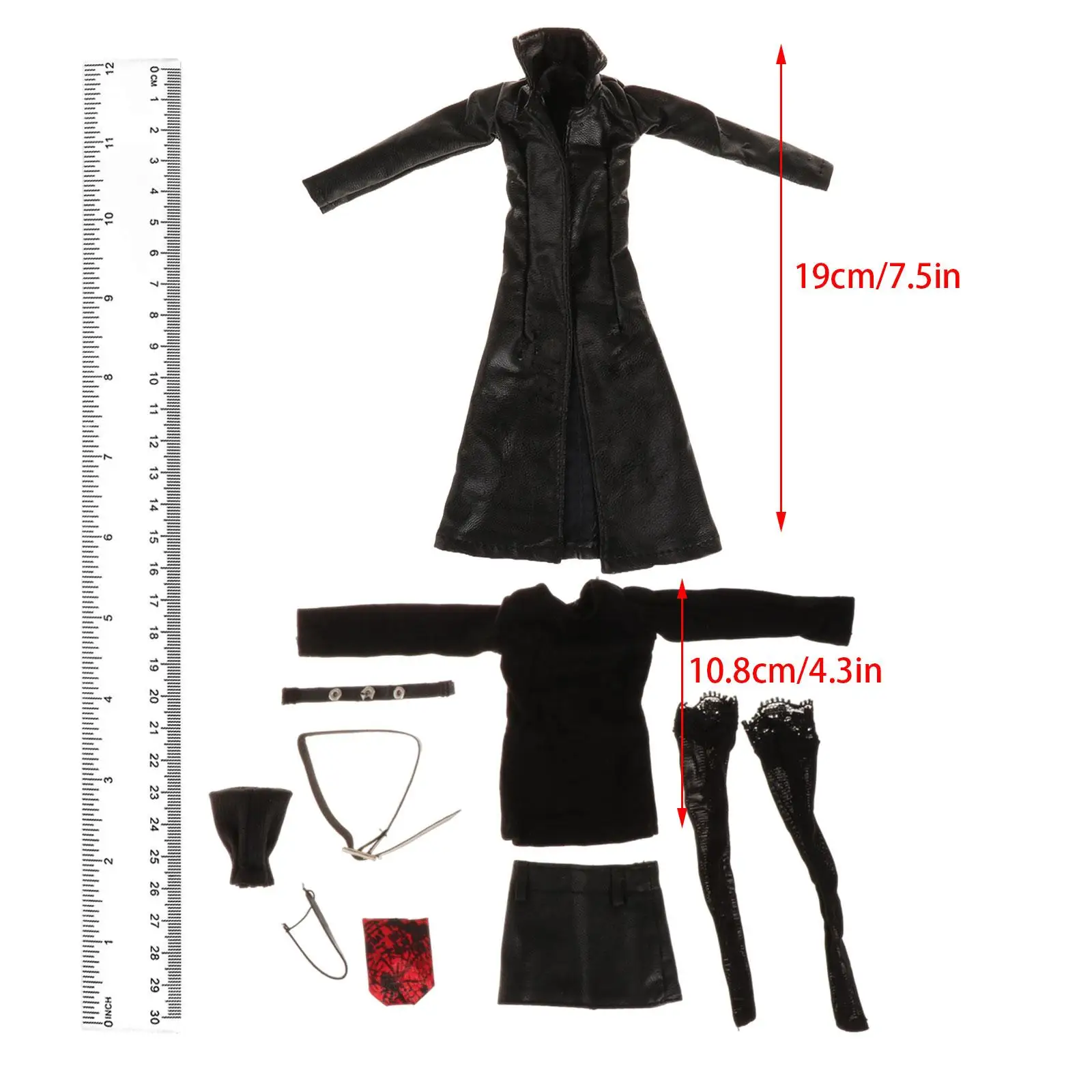 1:6 Female Leather Jacket Set Fashion Women Costume 12" Female Action Figure