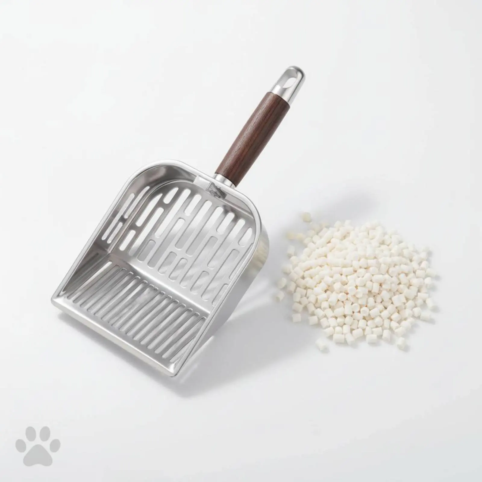 

Cat Litter Shovel Ergonomic Grip Handle Large Cat Litter Shovel Stainless Steel Mesh Shovel Lightweight Pet Supplies Hanging