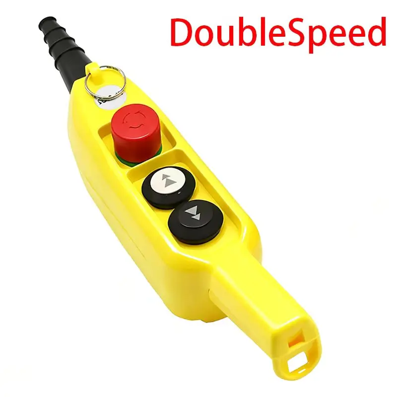 COB-61E PL-03D2 محطة التحكم في رافعة الرافعة الصناعية مفتاح بـزر دفع، مقاوم للماء IP65، سرعة واحدة/مزدوجة مع الطوارئ #3